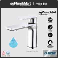 sgPlumbMart Urbane Basin Mixer Tap Bathroom Wash Basin Hot/Cold Faucet Tap Basin Tap