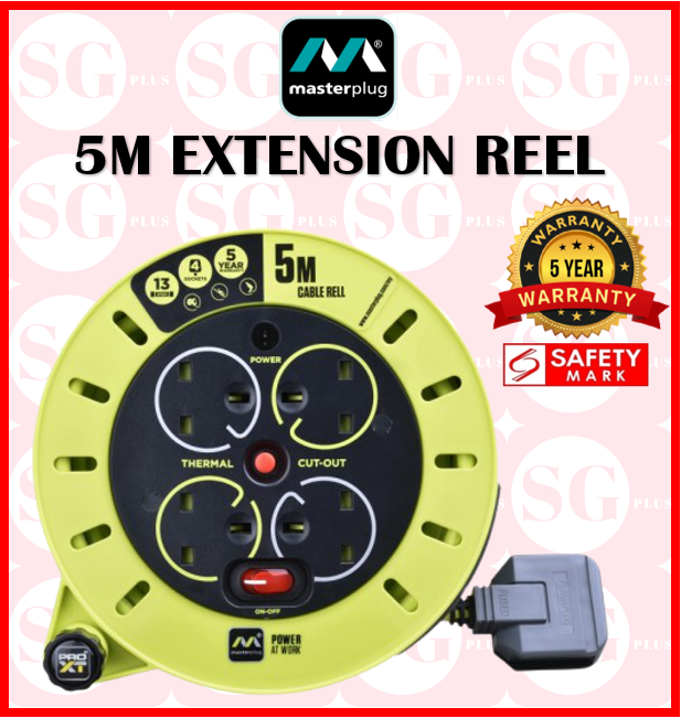 Masterplug CSU05134SL Extension Reel (5Metre)