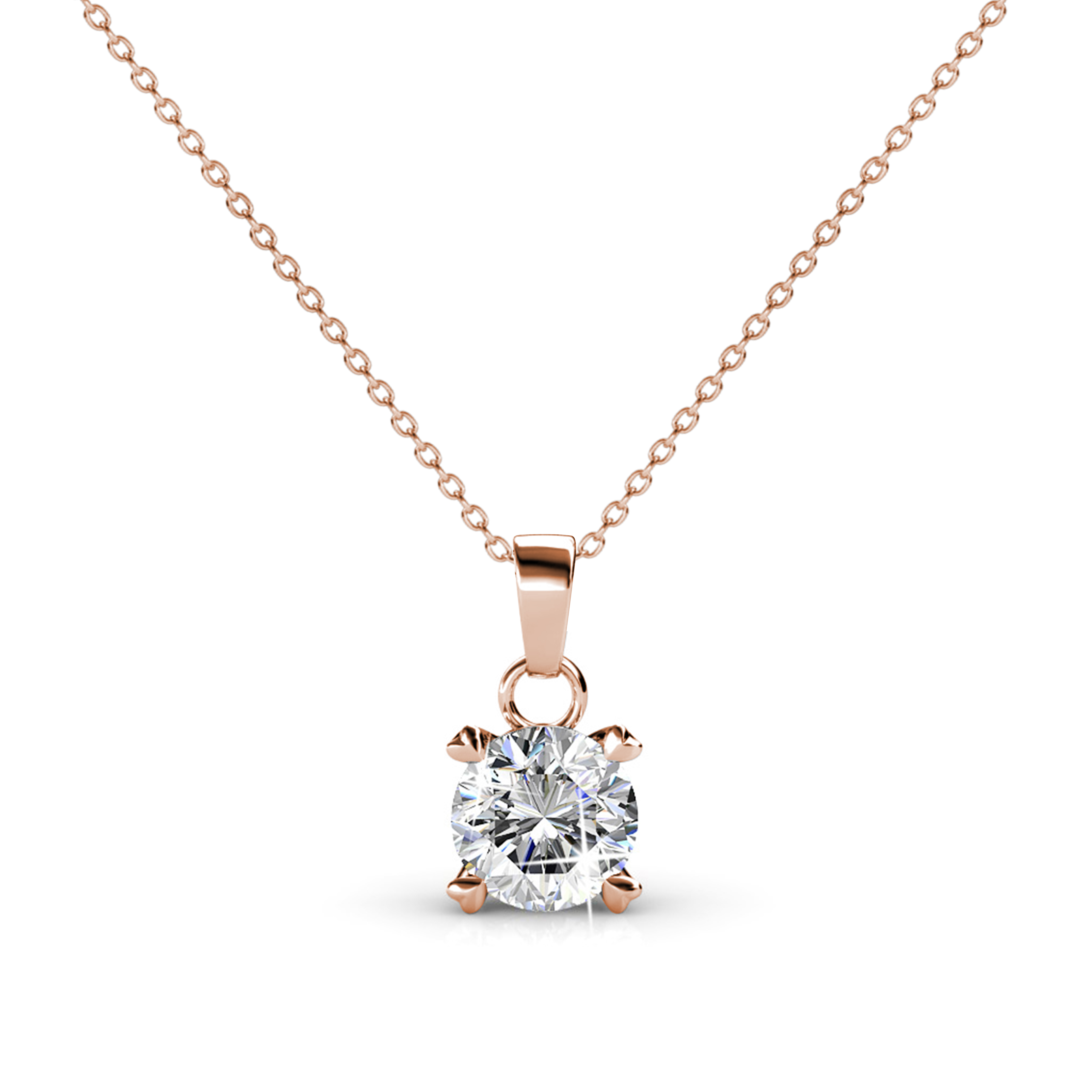 Her Jewellery SweetHeart Pendant - Luxury Crystal Embellishments plated with 18K Gold