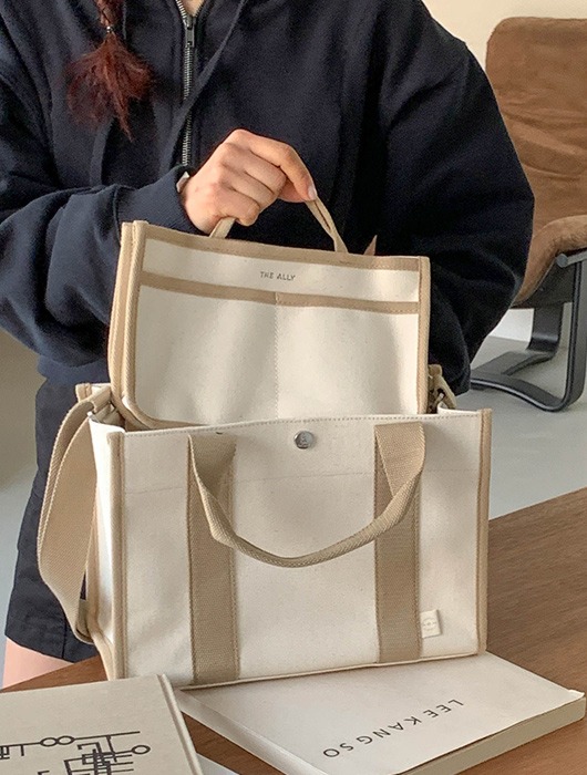 Canvas Runik tote bag -inner bag included