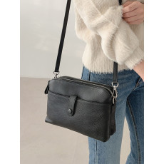 Natural cowhide mini run cross bag