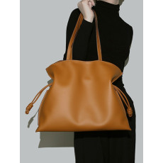 Natural cowhide flamenco big shoulder bag