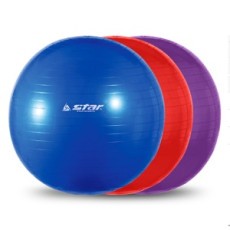 Star gym ball 65cm red blue purple