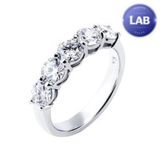 [Korea Gold Diamond] 14K lap diamond half internity ring 3 parts lap diamond