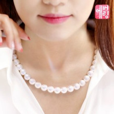 Grace Pearl 10mm pearl bead necklace_HONPR10