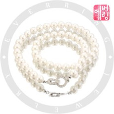 [Evering] [2 types of free gifts] Grace pearl 8p pearl bead necklace_NPR08C